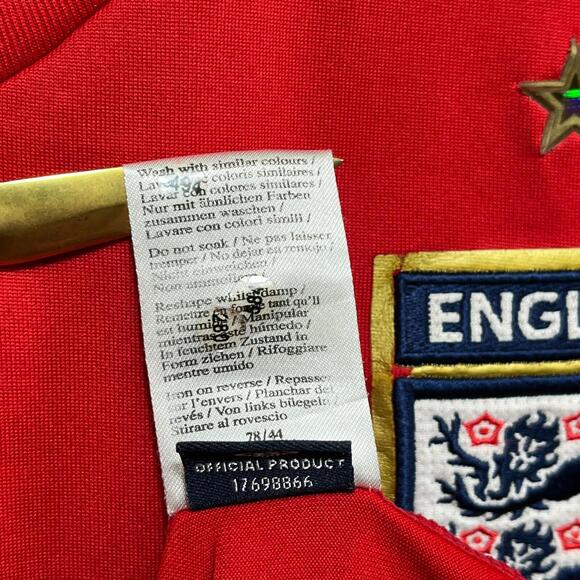 Vintage 2006 England National Team Home Red Umbro Jersey Size XL #9 Rooney - Picture 14 of 15